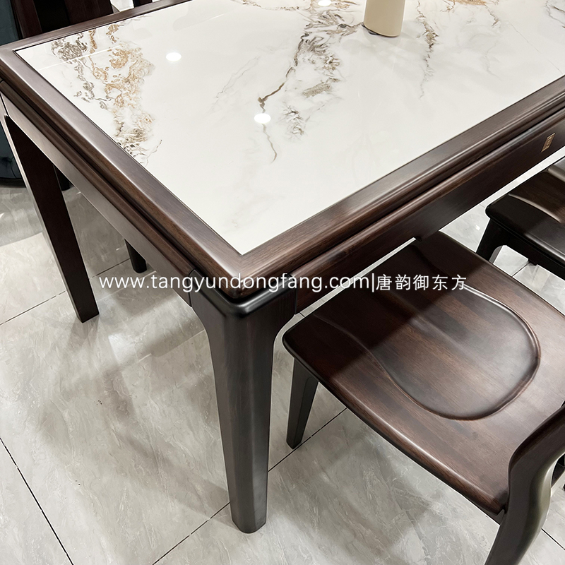 新中式黑檀木长餐桌