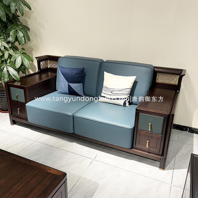 新中式黑檀木沙发