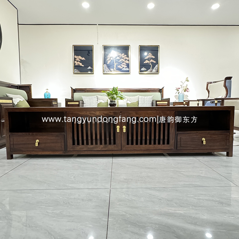香河乌金木电视柜