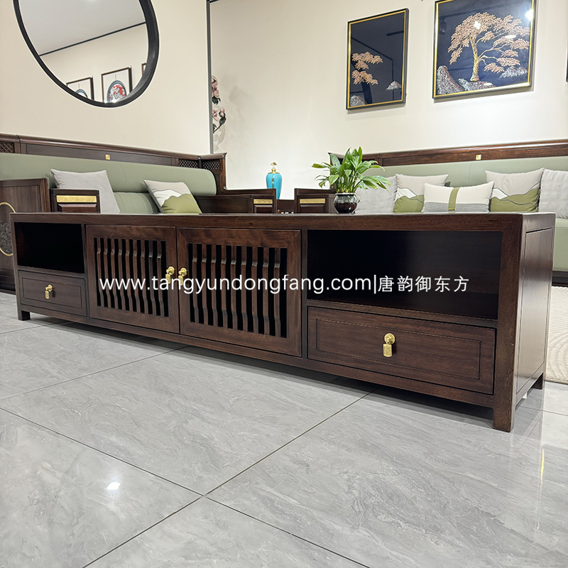 香河乌金木电视柜