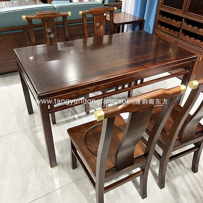 中式乌金木餐桌价格